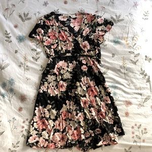 Billabong Floral Wrap Dress